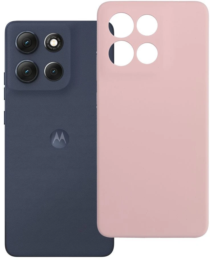 Oem dėklas, skirtas Motorola G86 5G, silikoninis 2 mm (kameros apsauga), pudrinės rožinės spalvos