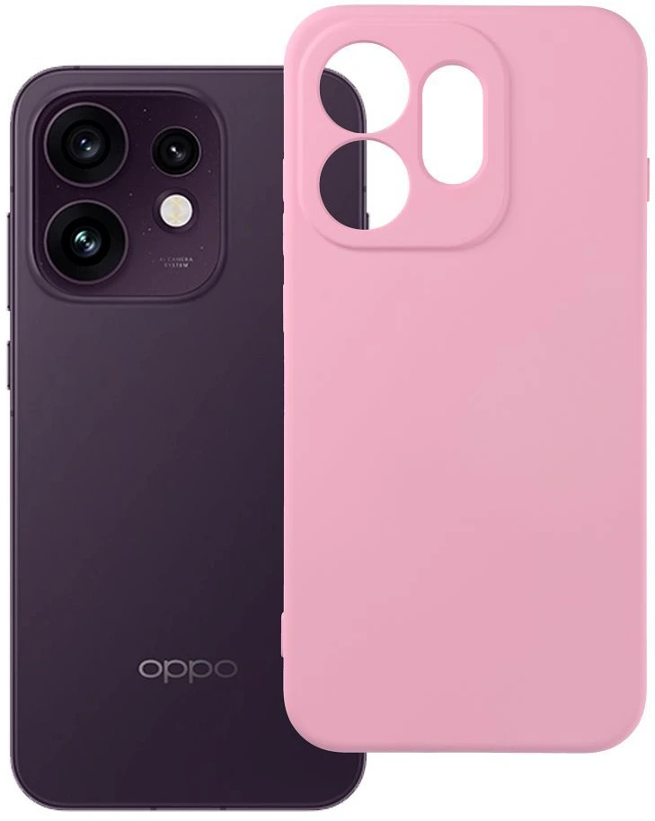 Dėklas Oem Case for Oppo Reno 16 5G Silicone powder pink