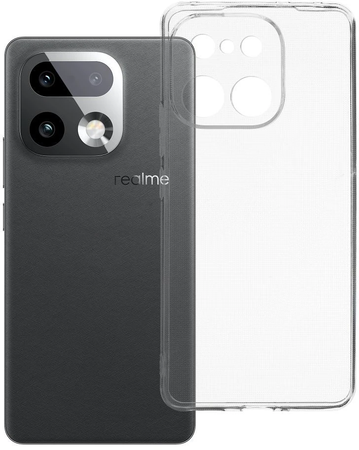 Realme 16 PRO PLUS 5G dėklas, skaidrus, 2 mm (apsauginis fotoaparatas), permatomas