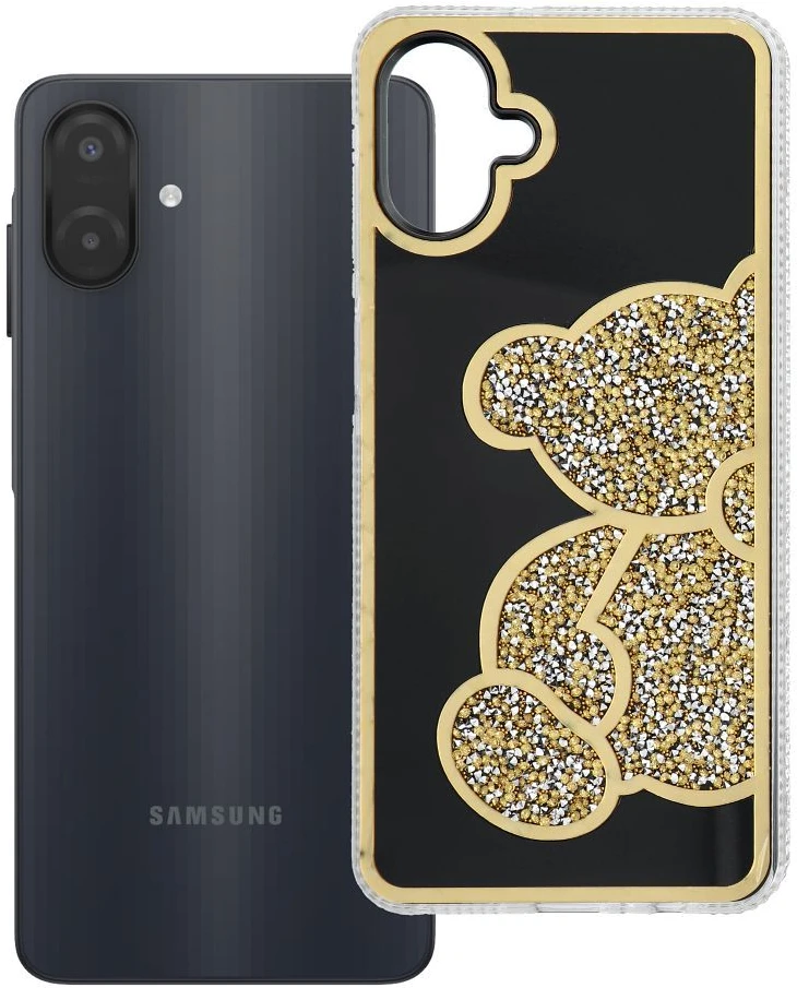 Oem Dėklas na Samsung A07 / A08 Teddy Bear auksinė