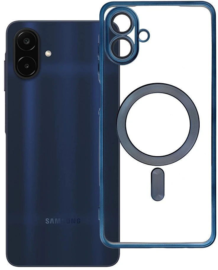 Oem Dėklas Samsung A08 Electro Mag Cover, suderinamas su MagSafe, titaniškai mėlynas