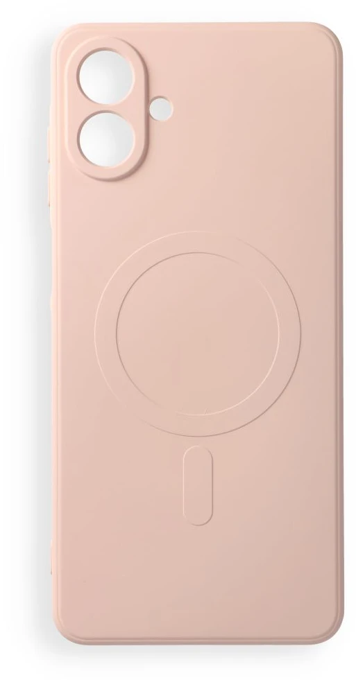 Oem Dėklas na Samsung A08 Silicone Mag Cover zgodne su MagSafe (camera protection) rožinė