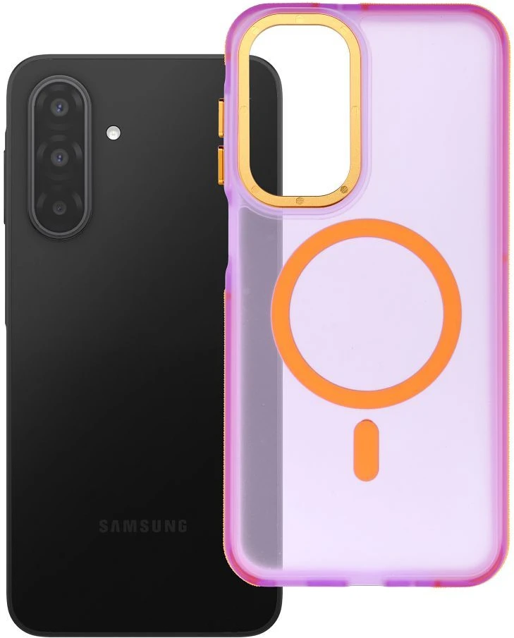Dėklas Samsung A17 / A18 Forcell F-Protect Vivid Premium suderinamas su MagSafe violetinė 0INT