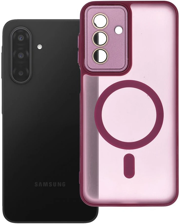 Oem Dėklas na Samsung A17 / A18 Variete Mag Cover zgodne su MagSafe violetinė