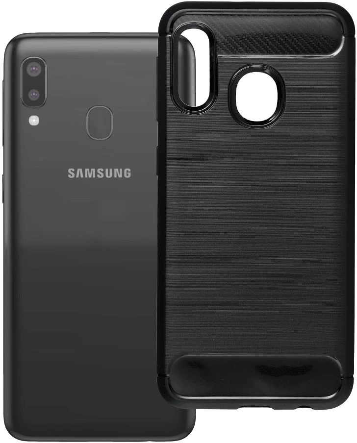 Oem Dėklas na Samsung A20E Carbon 2.0 juoda