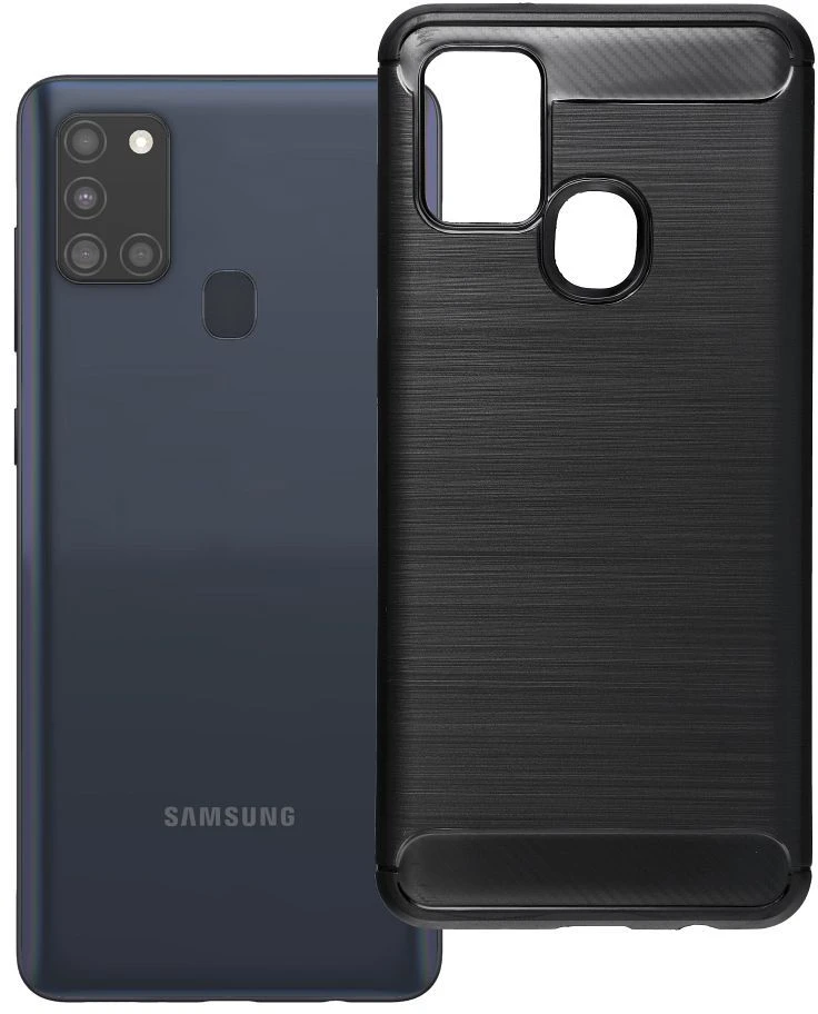 Oem Dėklas na Samsung A21S Carbon 2.0 juoda
