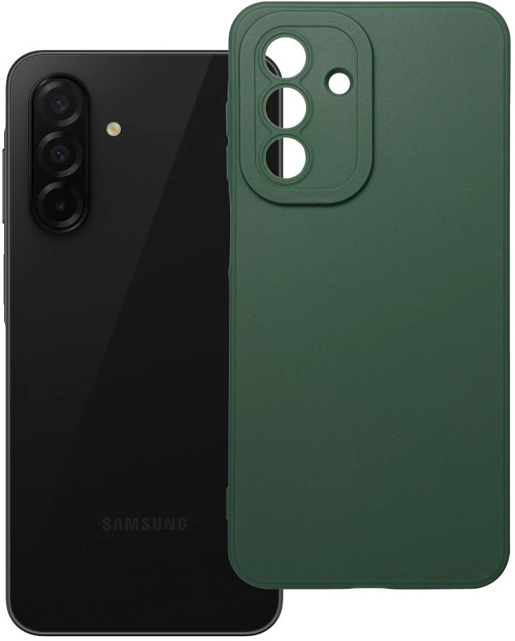 Oem Dėklas na Samsung A26 5G Matt 2.0 tamsiai žalia