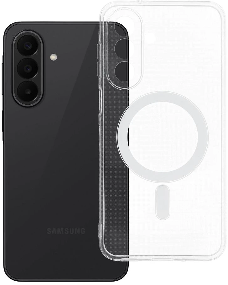 Oem Samsung A27 5G skaidrus 2 mm dėklas, suderinamas su „MagSafe“ (fotoaparato apsauga), permatomas