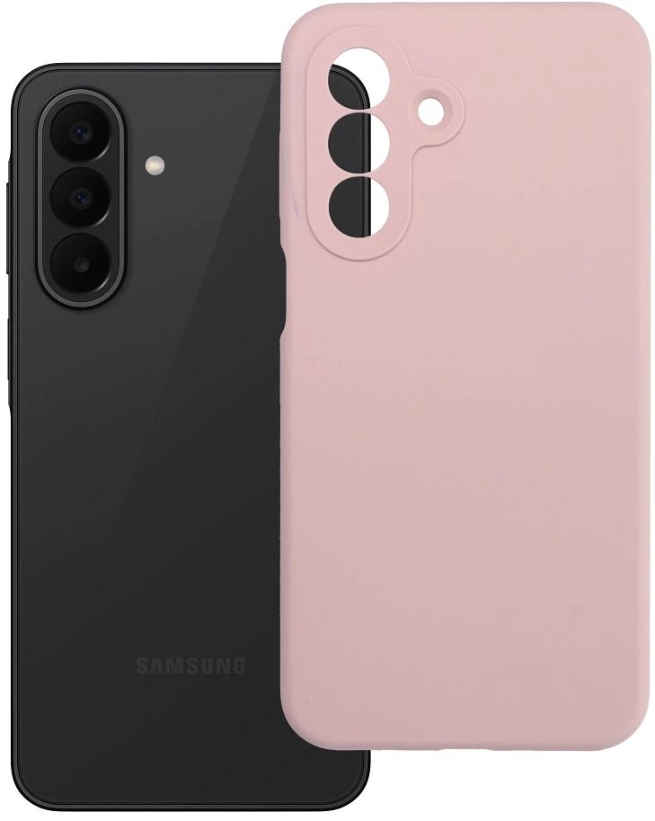 Oem Dėklas Samsung A27 5G Silicone 2 mm (kameros apsauga) pudrinė rožinė