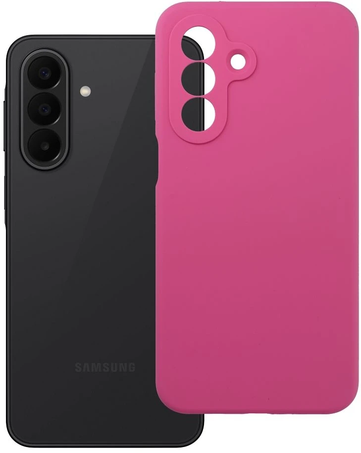 Oem Dėklas Samsung A27 5G silikoninis 2 mm (apsauga kamerai) rožinės spalvos
