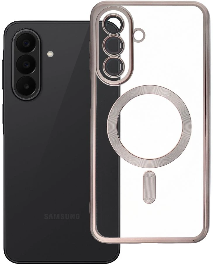 Oem Dėklas na Samsung A27 Electro Mag Cover zgodne su MagSafe titano pilka