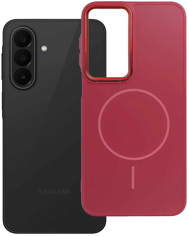 Oem Dėklas na Samsung A27 Frame Mag Cover zgodne su MagSafe magenta