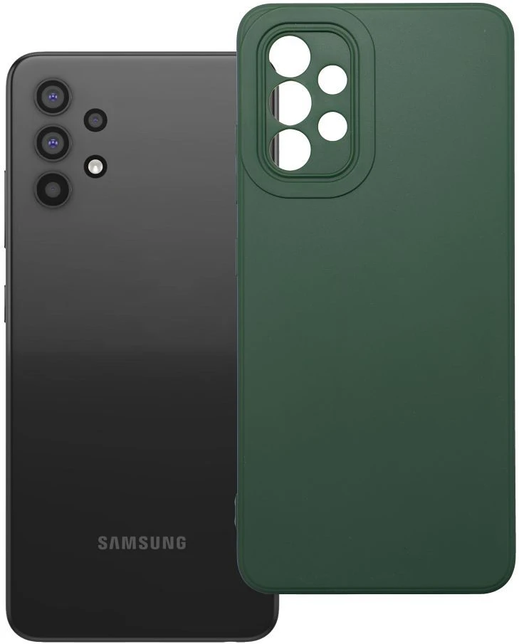 Oem Dėklas na Samsung A32 LTE ( 4G ) Matt 2.0 ciemnozielone