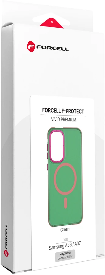 Dėklas Samsung A36 / A37 Forcell F-Protect Vivid Premium suderinamas su MagSafe žalia 0INT