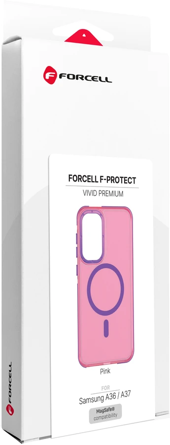 Dėklas Samsung A36 / A37 Forcell F-Protect Vivid Premium, suderinamas su MagSafe, rožinė 0INT