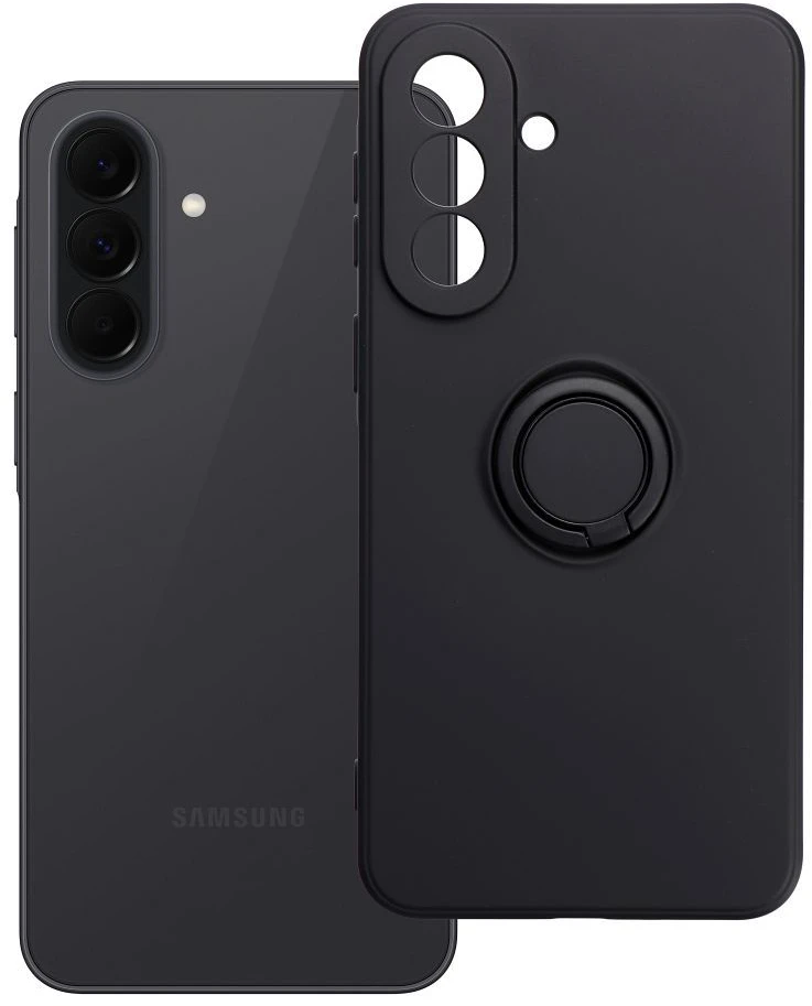 Oem Dėklas na Samsung A37 5G Silicone Ring juoda