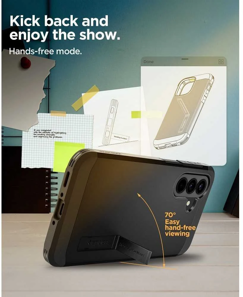 Dėklas „Spigen Tough Armor Galaxy A37 5G“ juodas