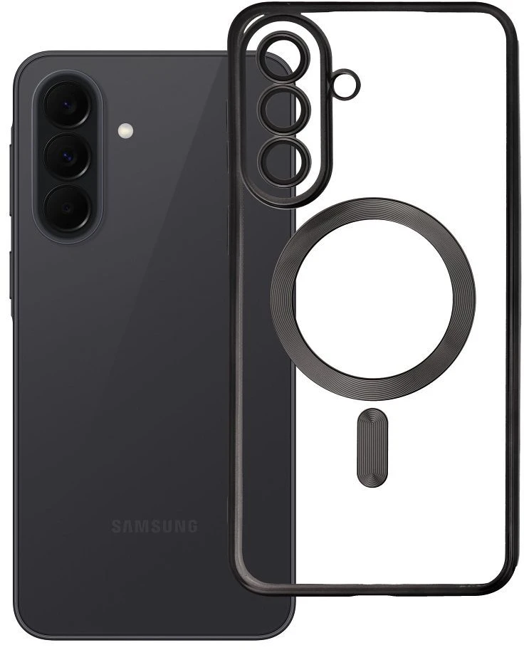 Oem Dėklas na Samsung A37 Electro Mag Cover zgodne su MagSafe juoda
