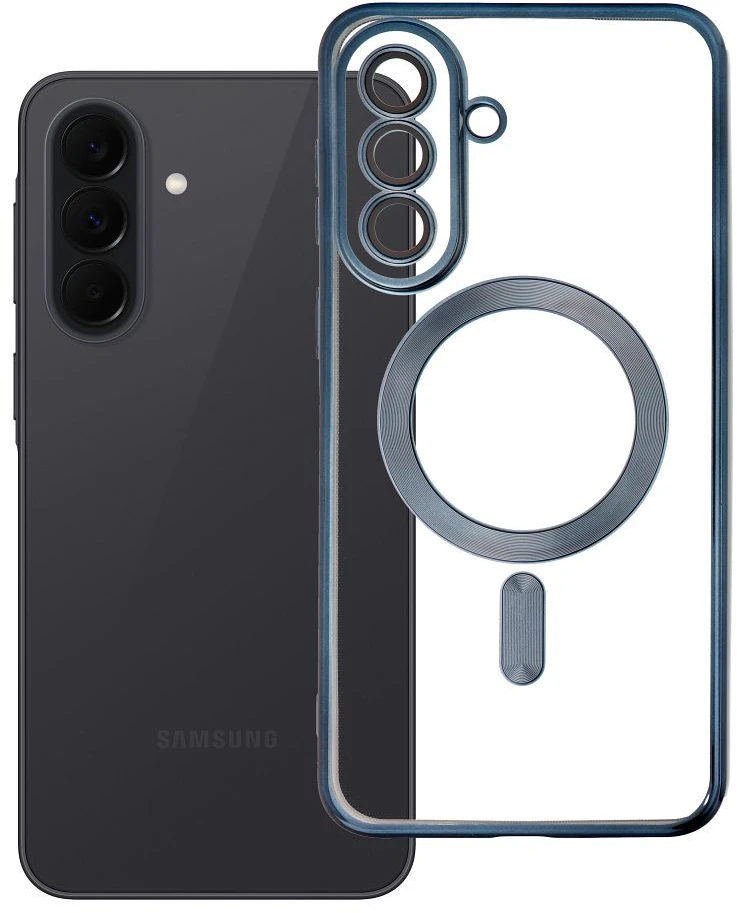 Oem Dėklas na Samsung A37 Electro Mag Cover zgodne su MagSafe tytanowo mėlyna