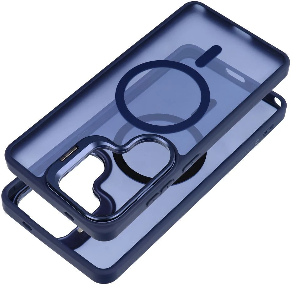 Dėklas na Samsung A37 Forcell F-Protect Shadow Stand Premium zgodne su MagSafe tamsiai mėlyna 0INT