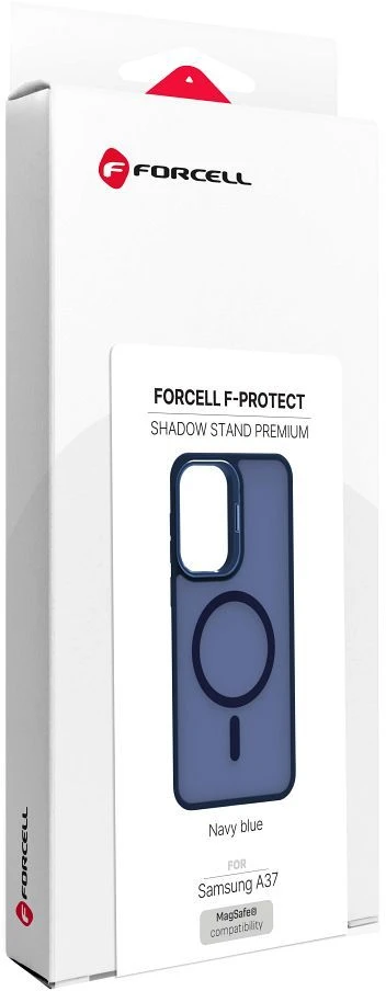 Dėklas na Samsung A37 Forcell F-Protect Shadow Stand Premium zgodne su MagSafe tamsiai mėlyna 0INT