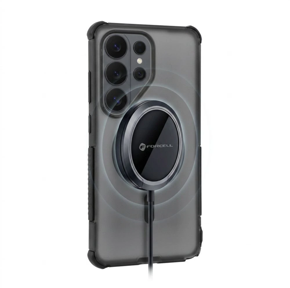 Dėklas na Samsung A37 Forcell F-Protect BumperX Premium zgodne su MagSafe juoda 0INT