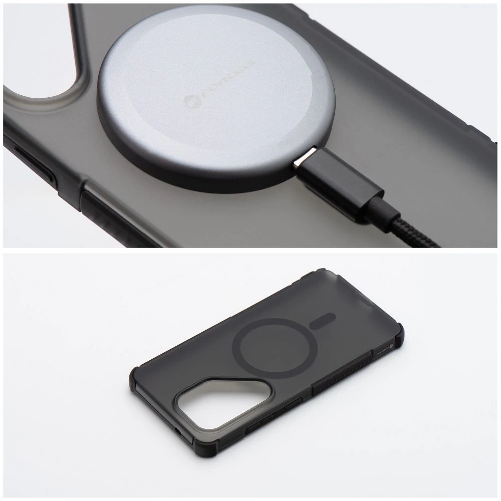Dėklas na Samsung A37 Forcell F-Protect BumperX Premium zgodne su MagSafe juoda 0INT