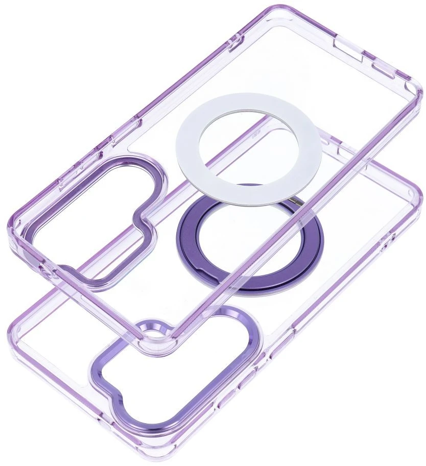 Oem Dėklas na Samsung A37 Frame Circle Stand zgodne su MagSafe violetinė