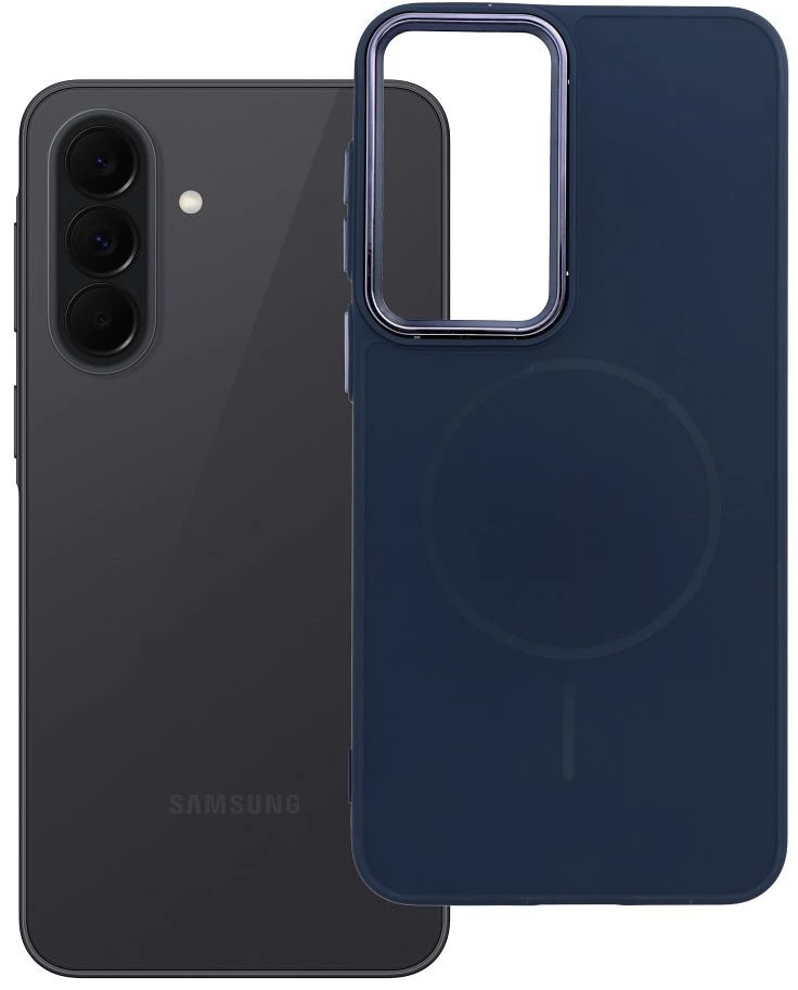 Oem Dėklas na Samsung A37 Frame Mag Cover suderinamas su MagSafe tamsiai mėlyna