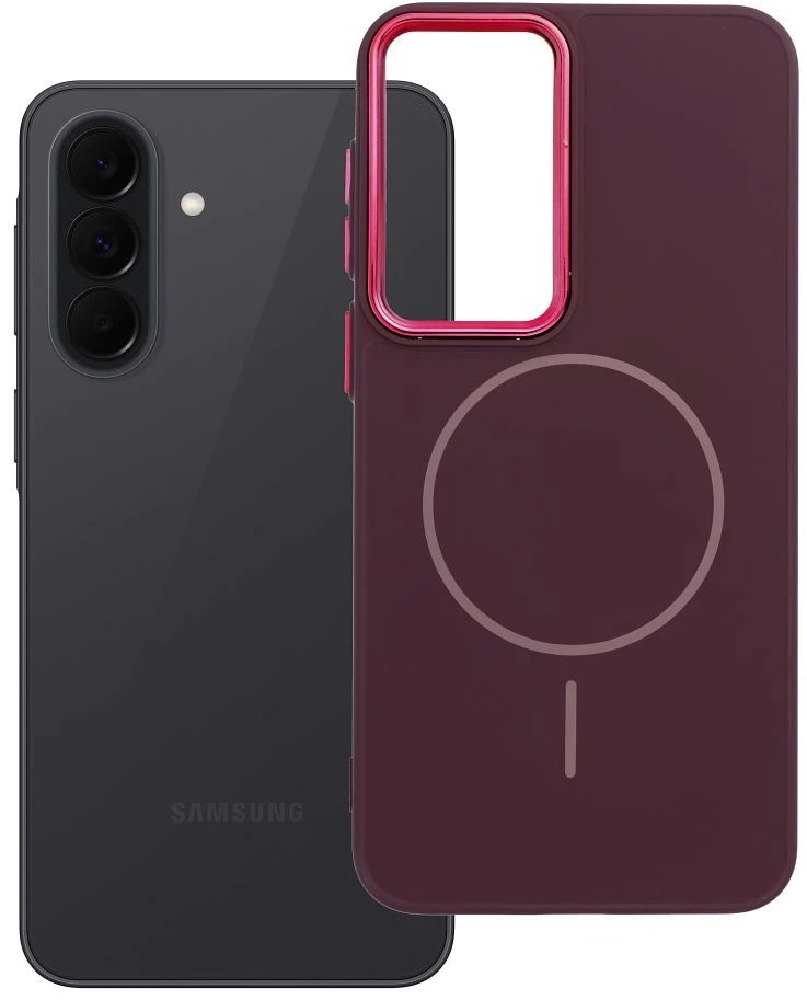 Oem Dėklas na Samsung A37 Frame Mag Cover zgodne su MagSafe violetinė