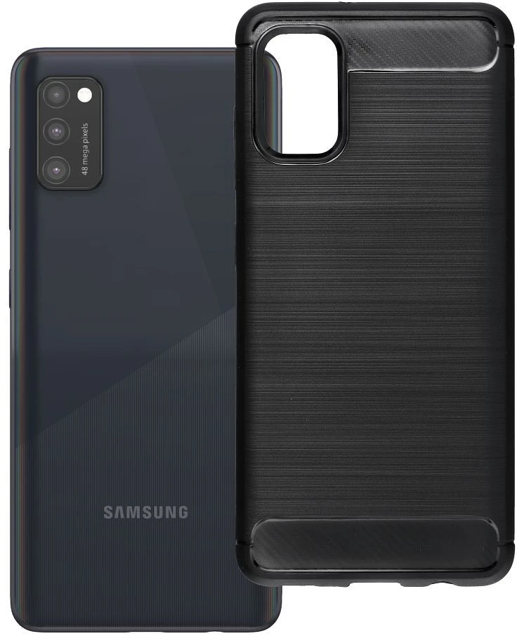 Oem Dėklas na Samsung A41 Carbon 2.0 juoda