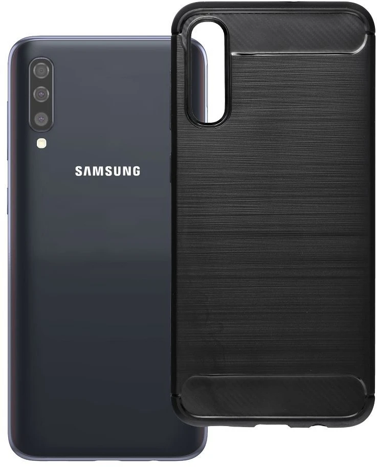 Oem Dėklas na Samsung A50 / A50S / A30S Carbon 2.0 juoda