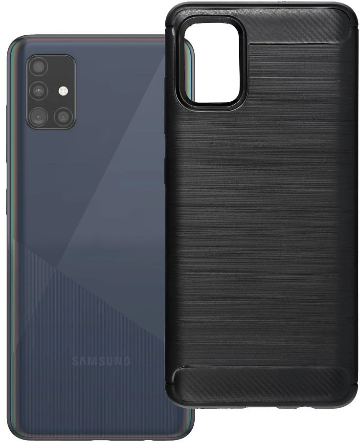 Oem Dėklas na Samsung A51 Carbon 2.0 juoda