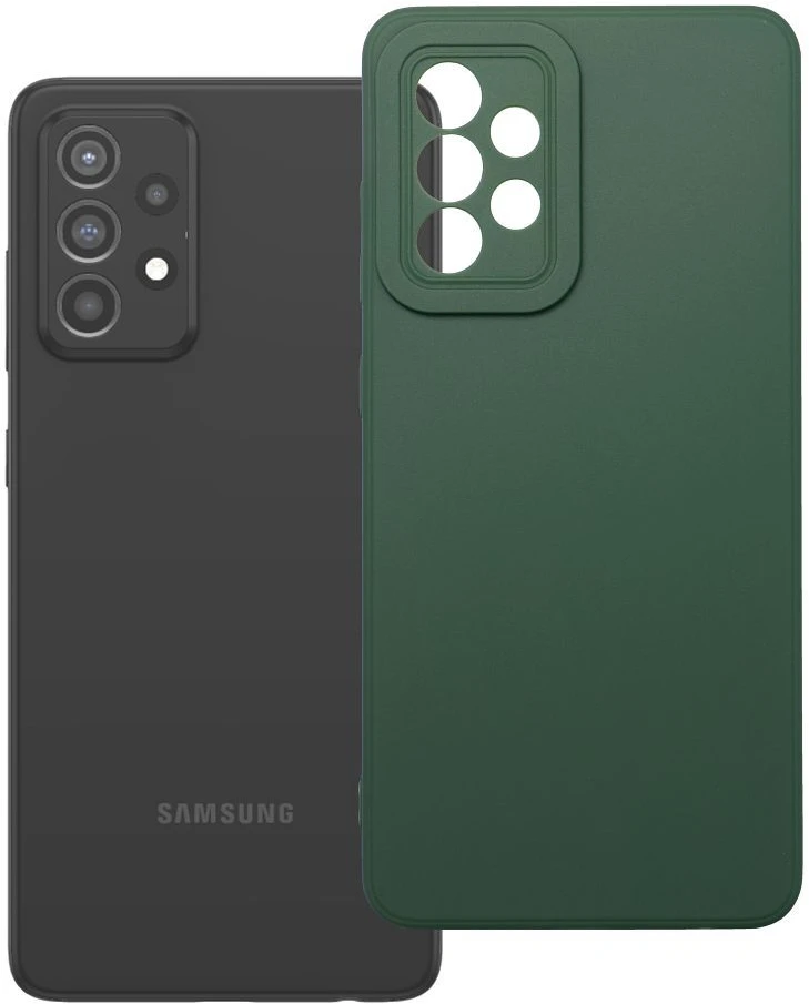 Oem Dėklas na Samsung A52 5G / A52 LTE ( 4G ) / A52S Matt 2.0 ciemnozielone