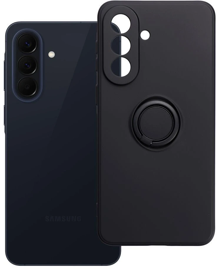 Oem Dėklas na Samsung A57 5G Silicone Ring juoda