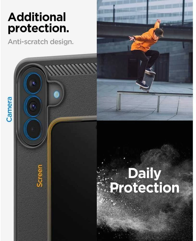 Dėklas Spigen Rugged Armor Galaxy A57 5G matte juodas