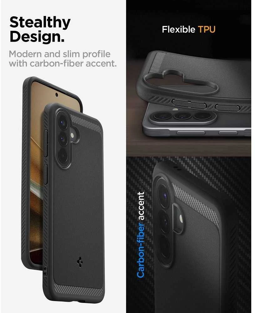Dėklas „Spigen Tough Armor Galaxy A57 5G“ juodas