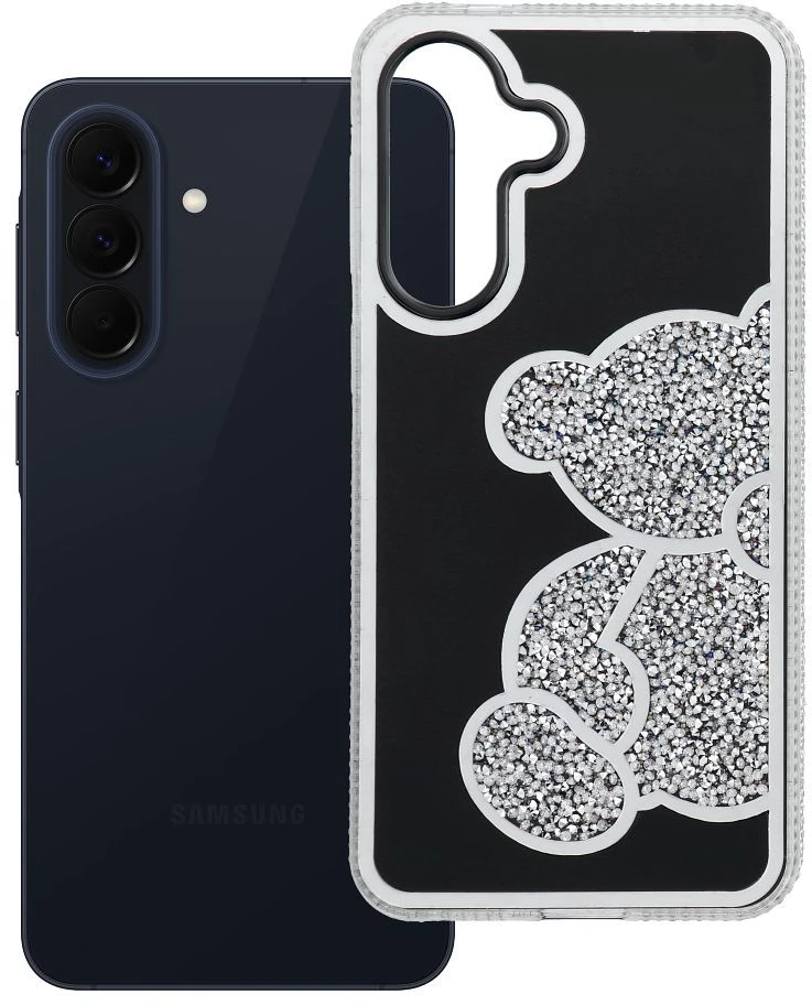 Oem Dėklas na Samsung A57 5G Teddy Bear Sidabrinė