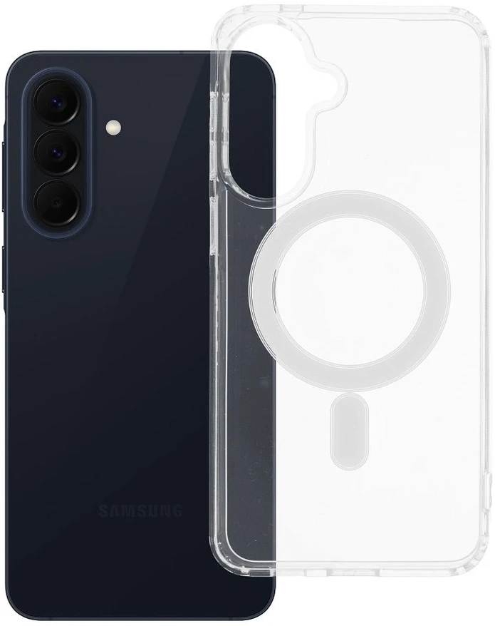Dėklas Oem 4Kom SKAIDRUS MAG DANGTELIS (VIDUTINIS), suderinamas su „MagSafe“, skirtas SAMSUNG A57, skaidrus