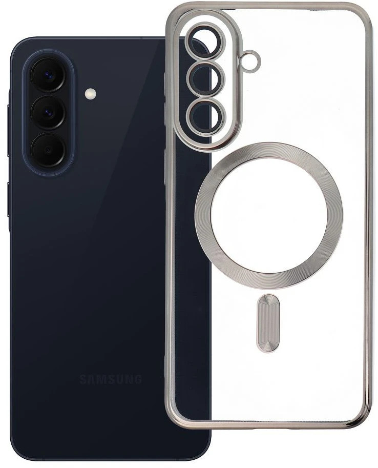 Oem Dėklas na Samsung A57 Electro Mag Cover zgodne su MagSafe tytanowo pilka