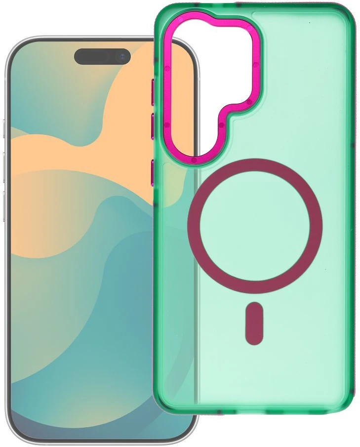 Dėklas na Samsung A57 Forcell F-Protect Vivid Premium zgodne su MagSafe žalia 0INT