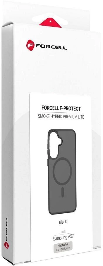 Dėklas Samsung A57 Forcell F-Protect Smoke Hybrid Premium Lite suderinamas su MagSafe juodas 0INT