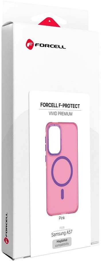 Dėklas na Samsung A57 Forcell F-Protect Vivid Premium zgodne su MagSafe rožinė 0INT