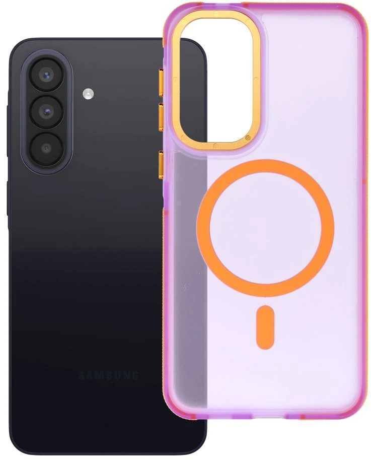 Dėklas na Samsung A57 Forcell F-Protect Vivid Premium zgodne su MagSafe violetinė 0INT