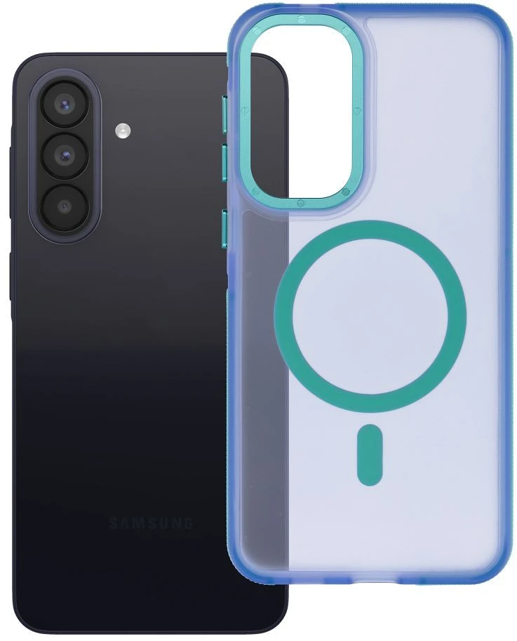 Dėklas Samsung A57 Forcell F-Protect Vivid Premium suderinamas su MagSafe mėlynas 0INT