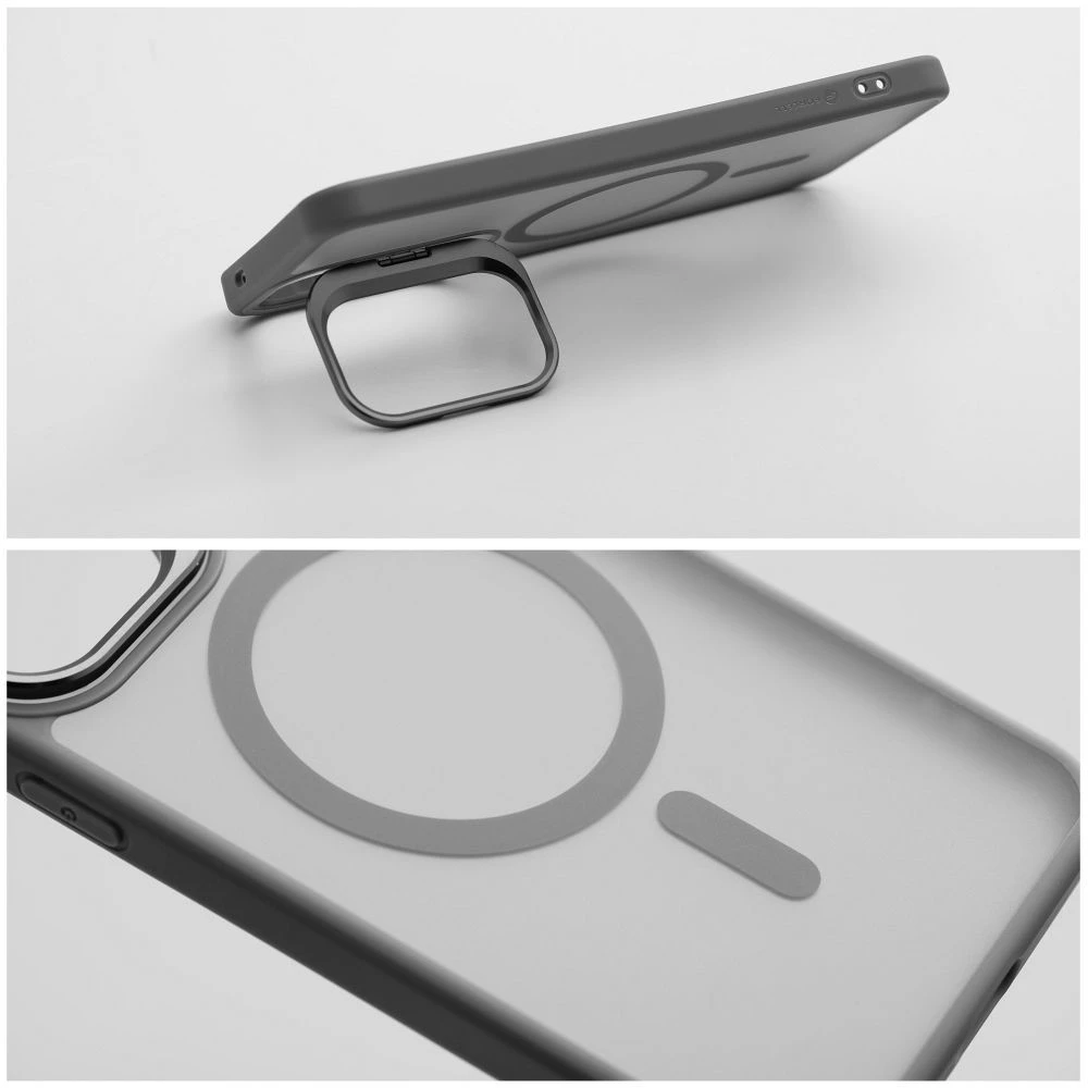 Dėklas na Samsung A57 Forcell F-Protect Shadow Stand Premium zgodne su MagSafe pilka 0INT