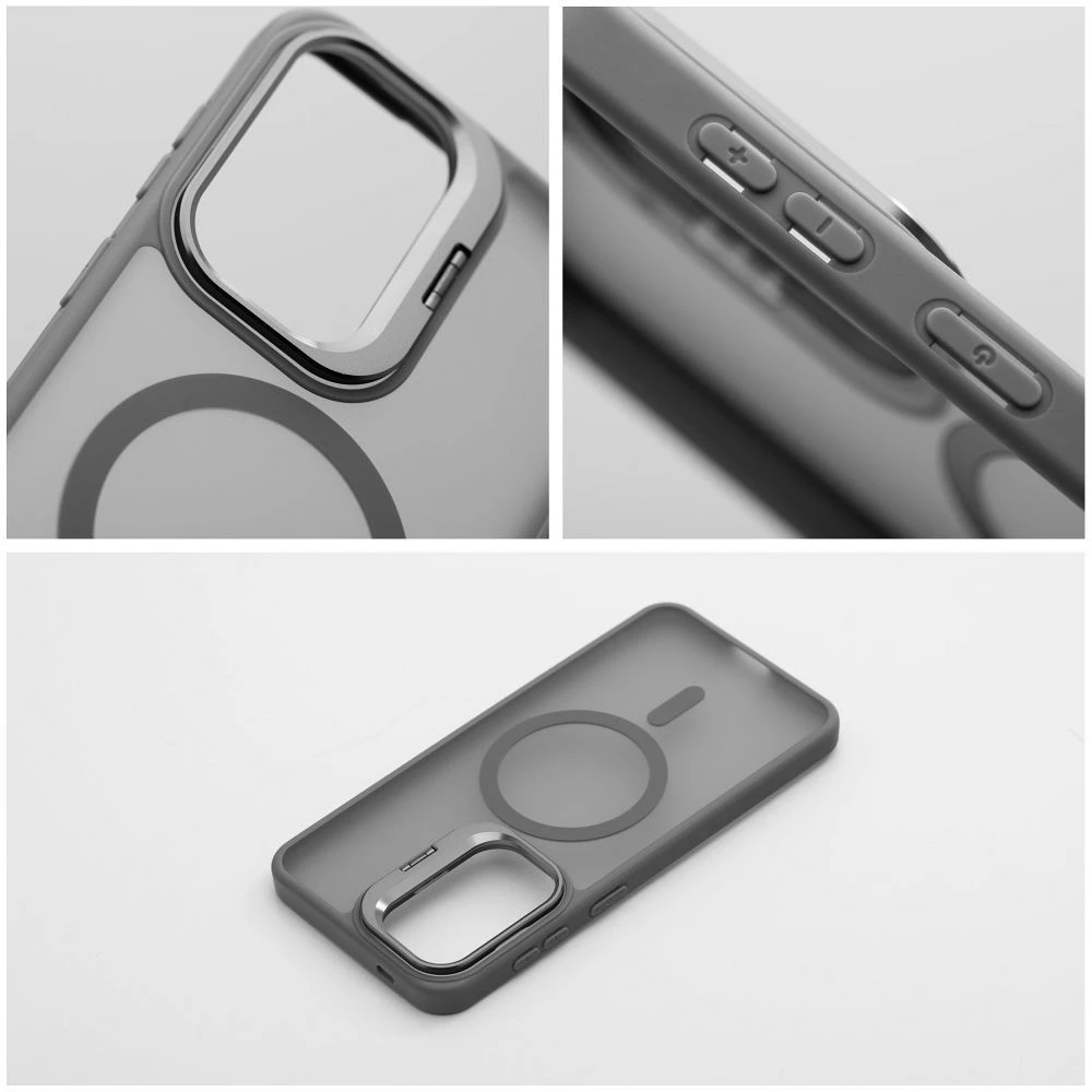 Dėklas na Samsung A57 Forcell F-Protect Shadow Stand Premium zgodne su MagSafe pilka 0INT