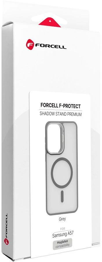 Dėklas na Samsung A57 Forcell F-Protect Shadow Stand Premium zgodne su MagSafe pilka 0INT