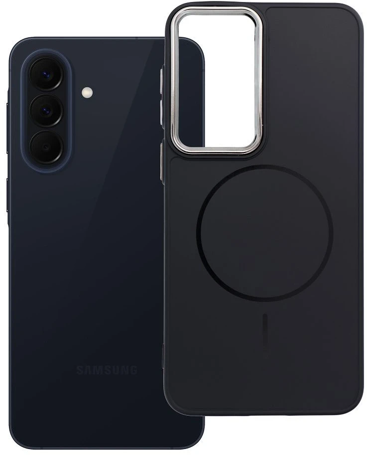 Oem Dėklas na Samsung A57 Frame Mag Cover zgodne su MagSafe juoda