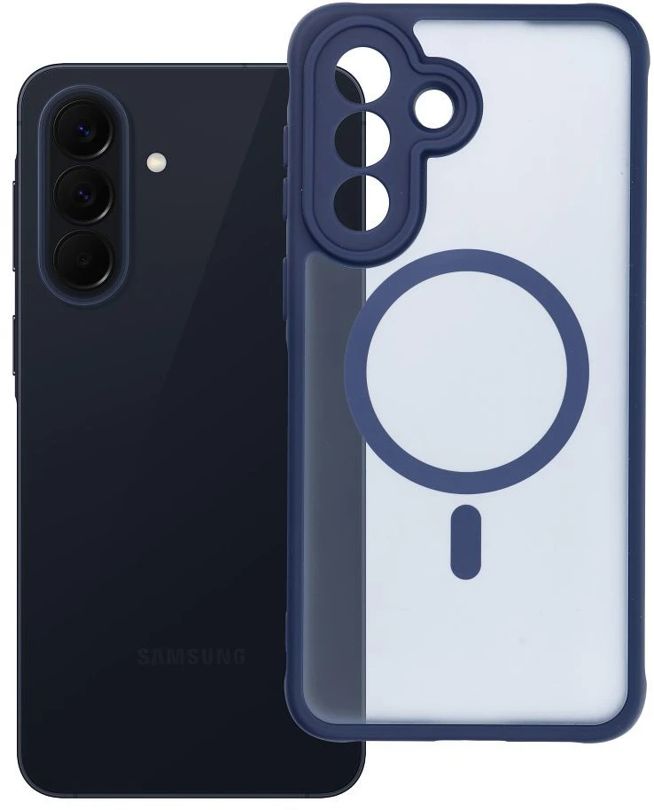 Oem Dėklas na Samsung A57 Full Matte Mag Cover zgodne su MagSafe tamsiai mėlyna